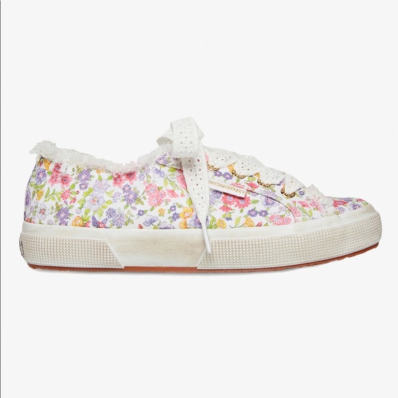 LoveShackFancy Shoes - BRAND NEW LoveShackFancy x Superga Passionfruit Pink Classic Sneakers Size 8
